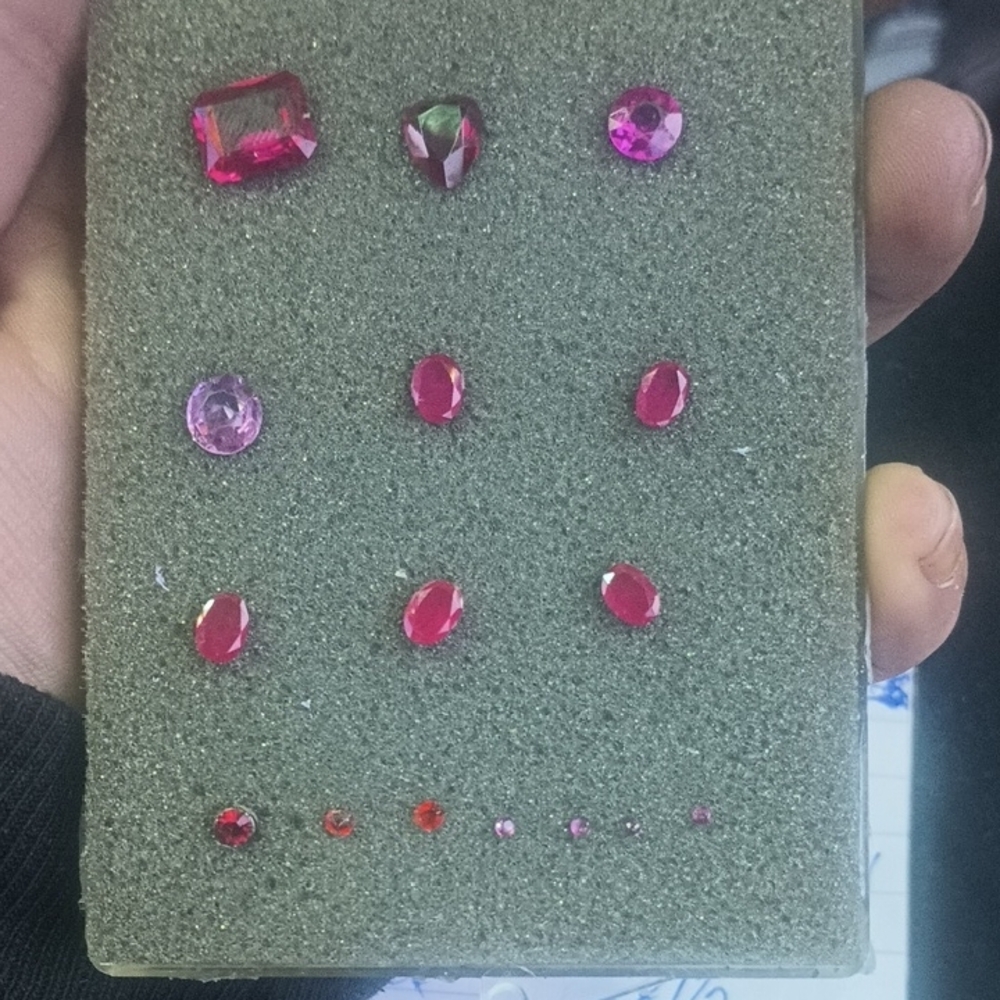 Vibrant Red and Pink Gemstone Collection